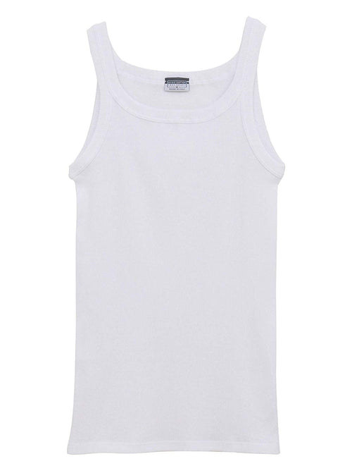 BASIC COTTON Free Spirit Premium Quality 100% Ribbed Cotton Men's Muscle Shirt Made in Italy (901)