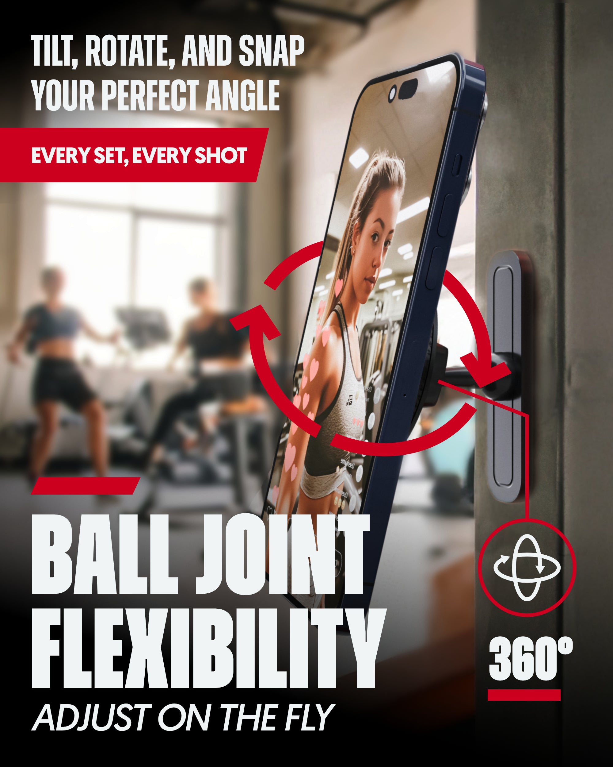 Magnetic Gym Phone Mount for MagSafe